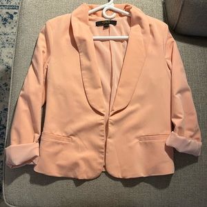 Peachy pink blazer